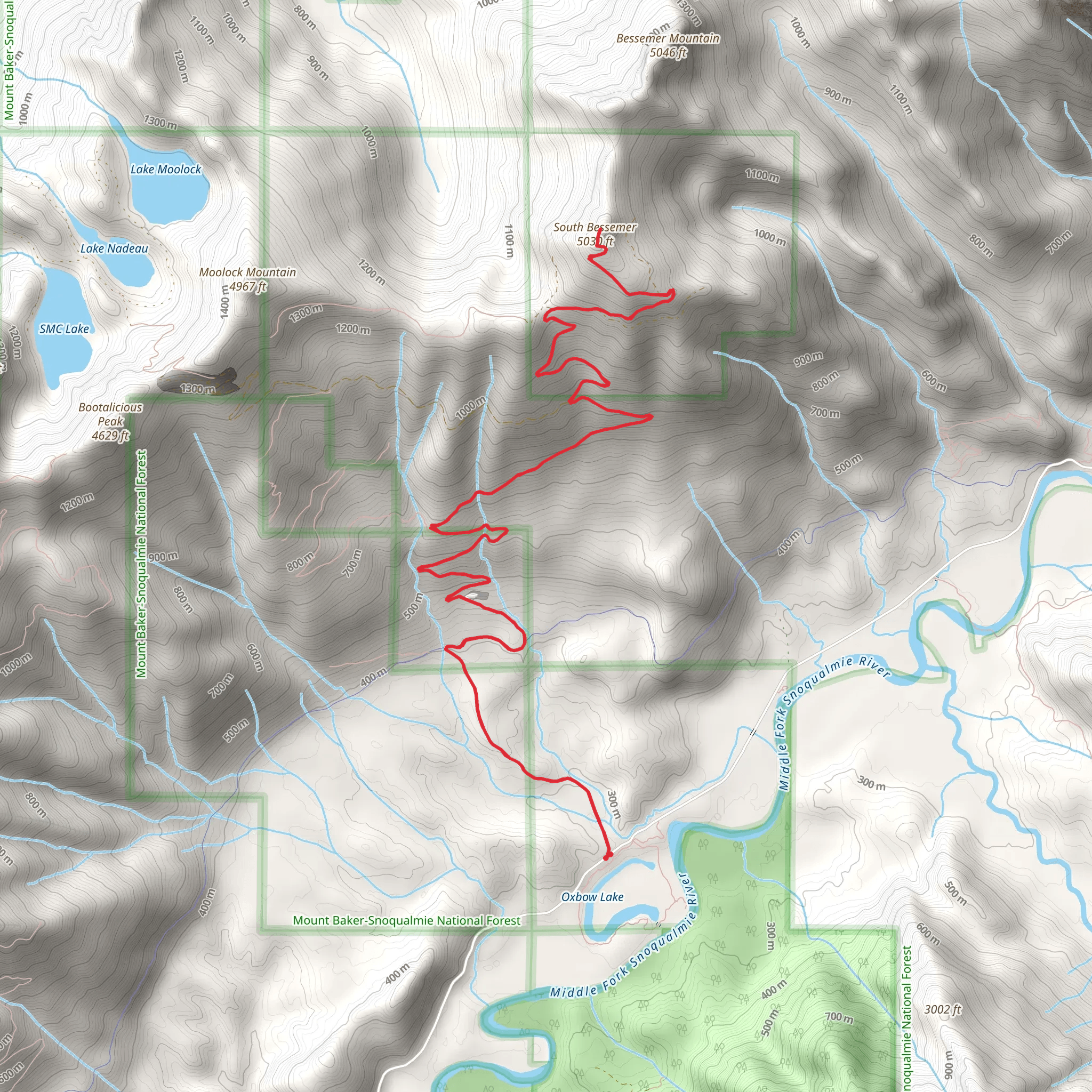 South Bessemer via Bessemer Road mobile static map