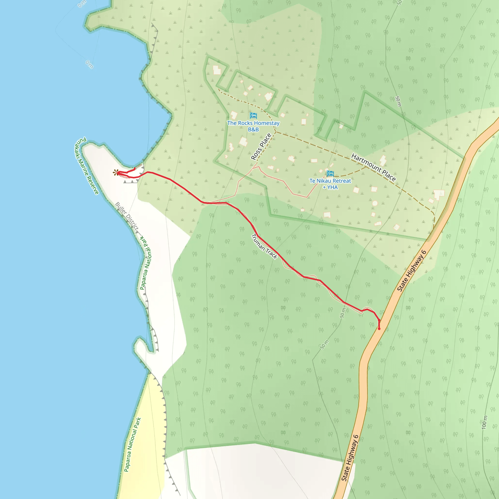 Truman Track mobile static map