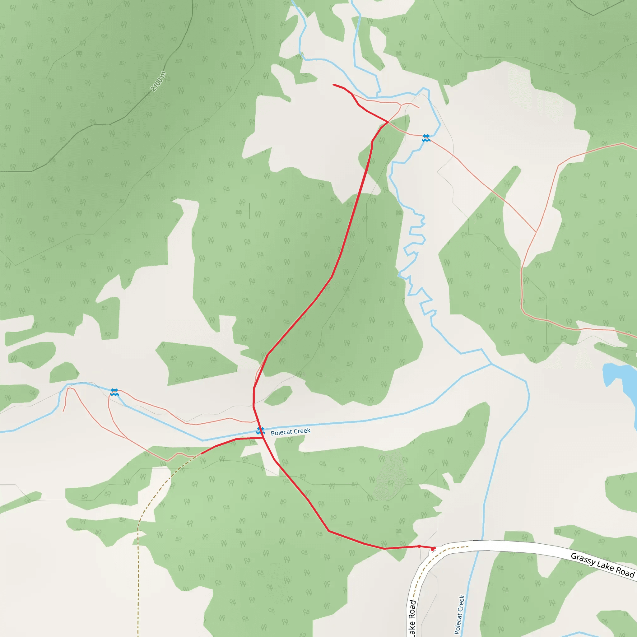 Polecat Creek mobile static map