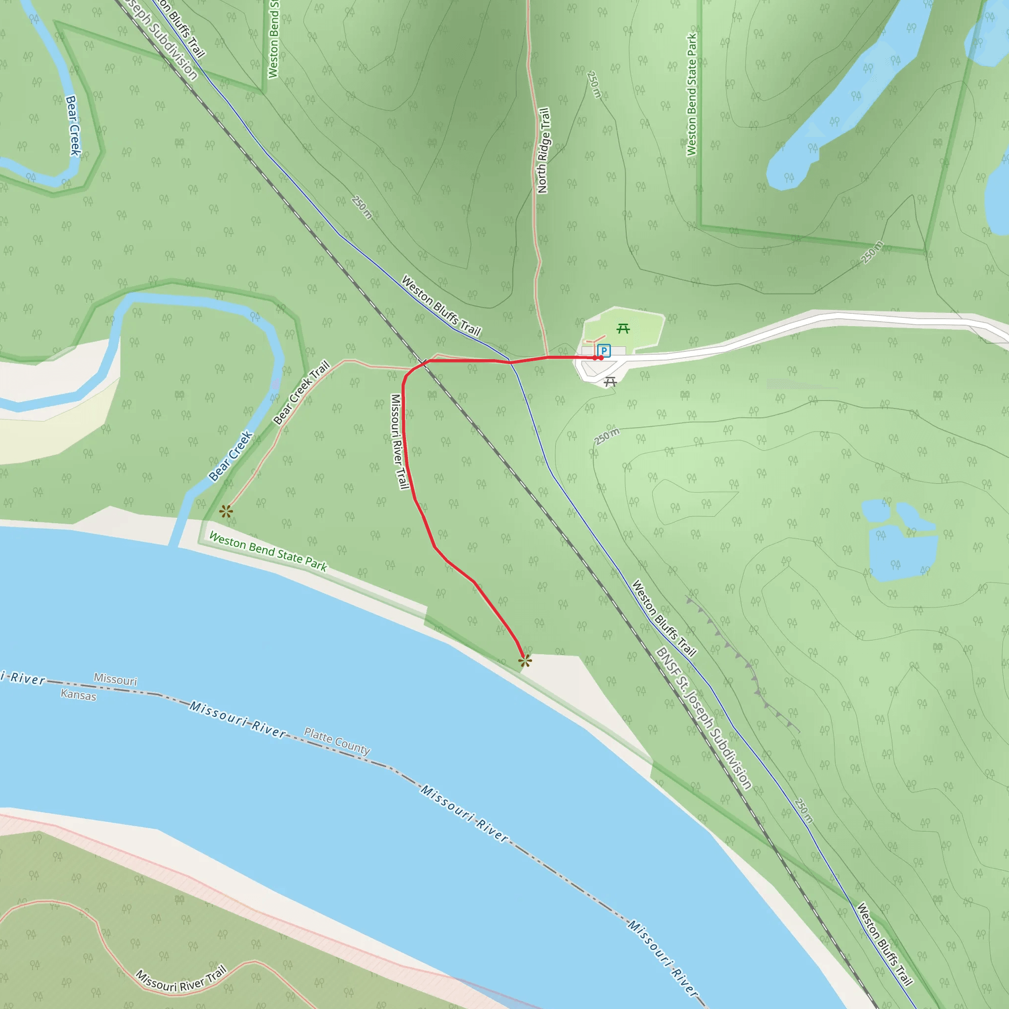 Missouri River Trail mobile static map