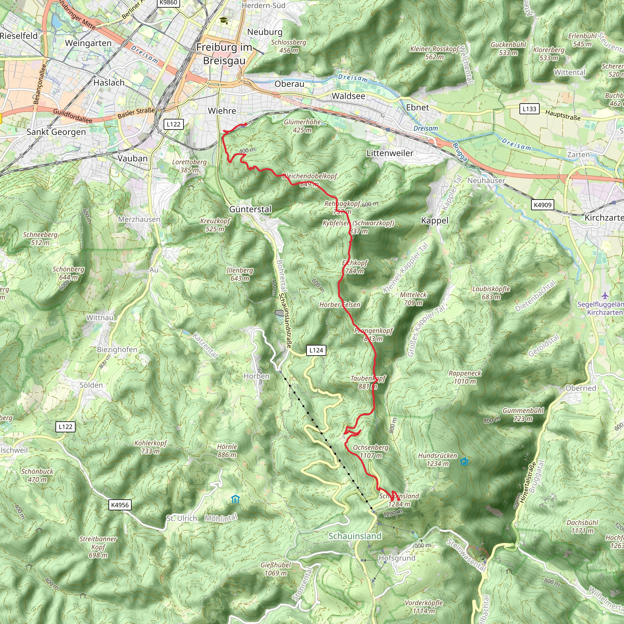 Freiburg Bonndorf mobile static map