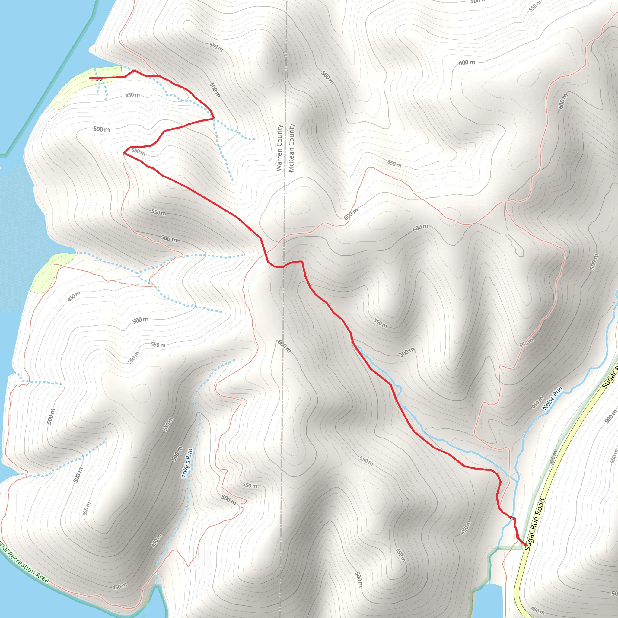 Handsome Lake Boat Trail mobile static map