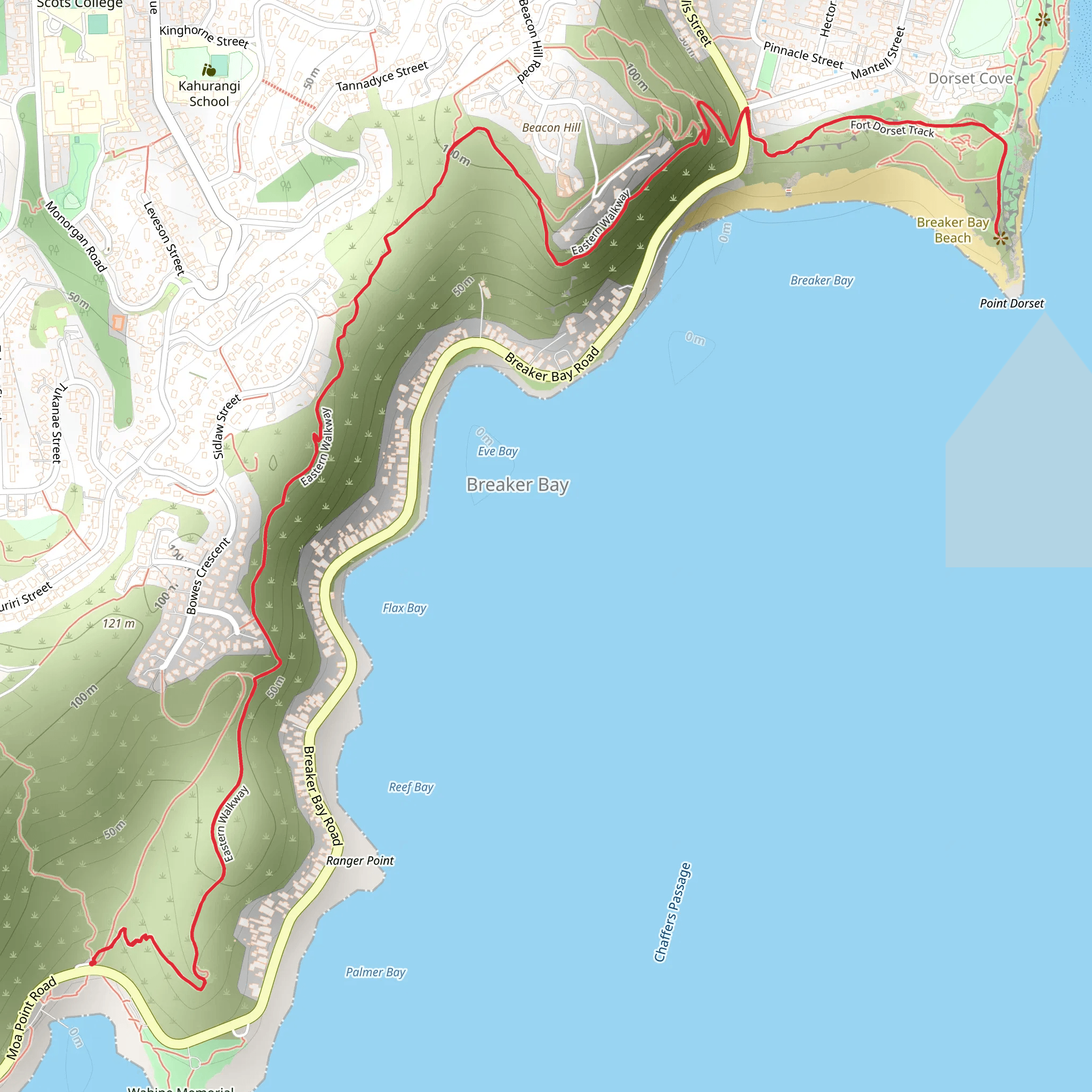 Ataturk Memorial and Breaker Bay via Eastern Walkway mobile static map