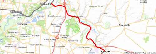 American Discovery Trail South Route stage 84 Map