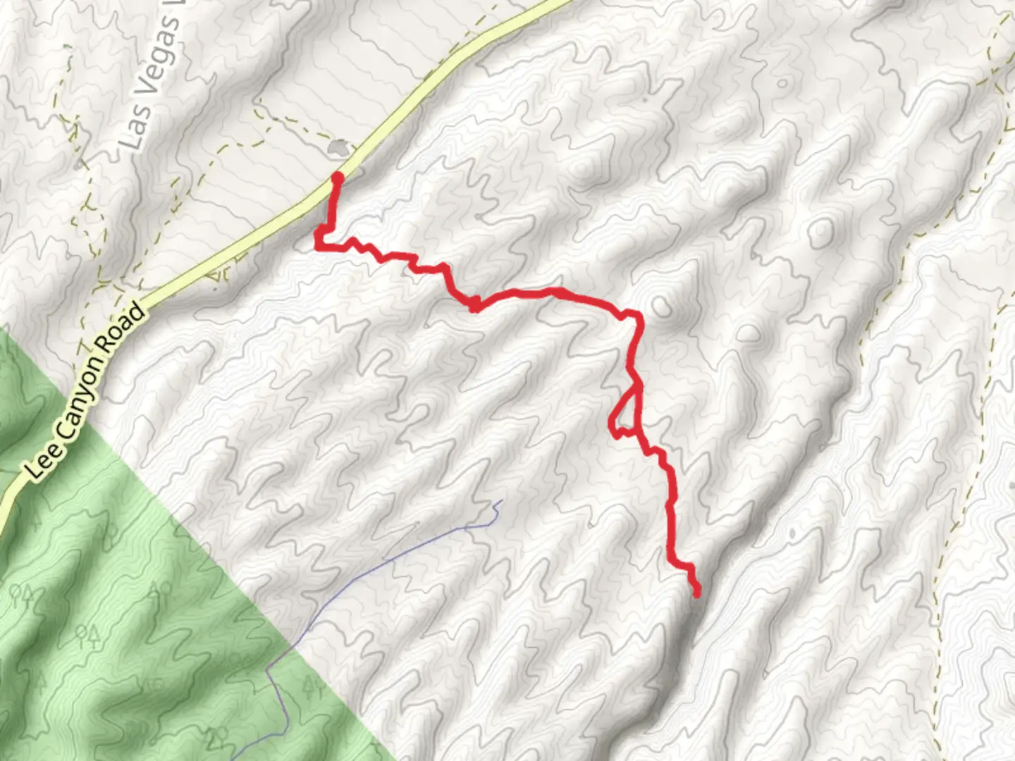 An image depicting the trail Deer Creek Catch Pan and its surrounding area.