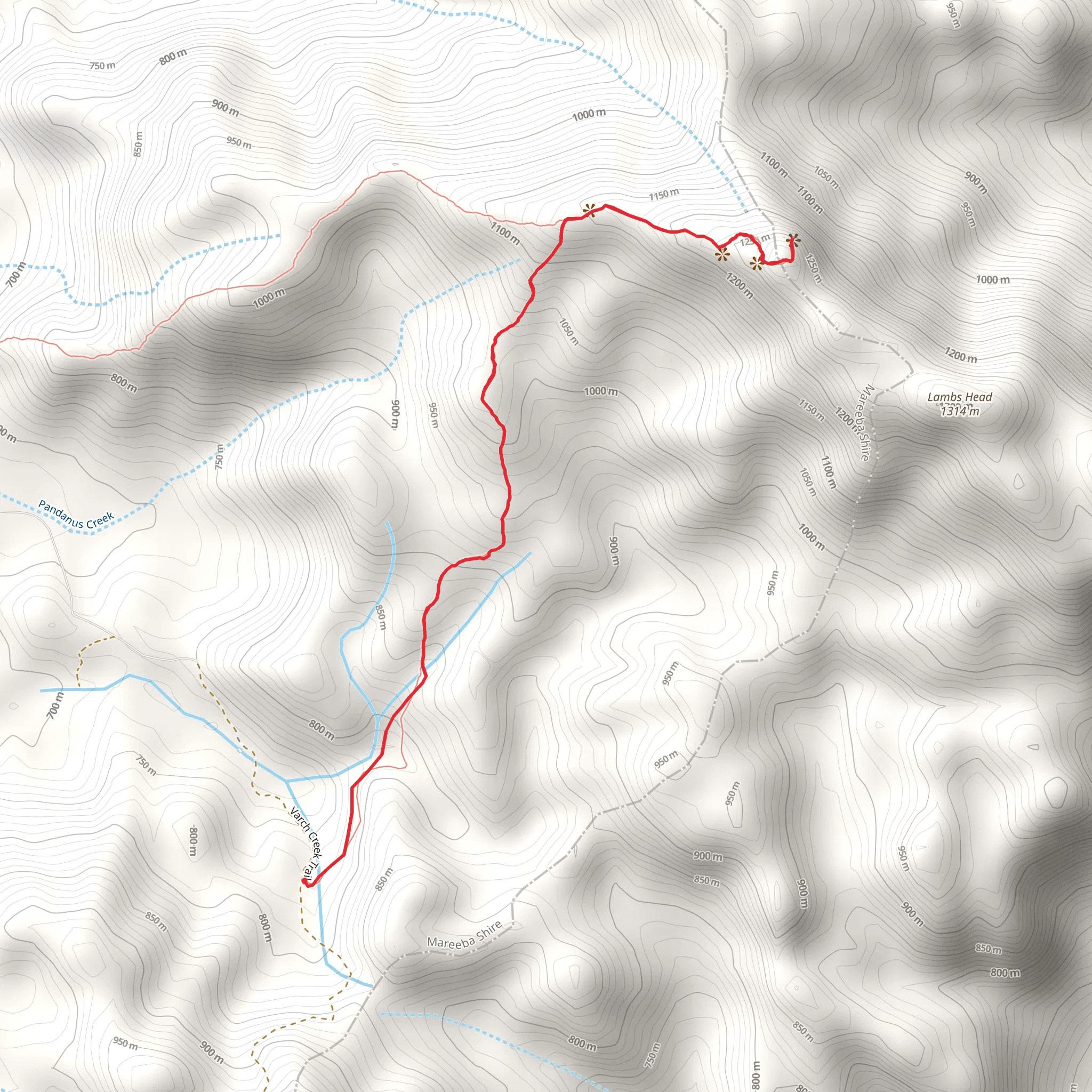 Mount Kahlpahlim Rock Trail mobile static map