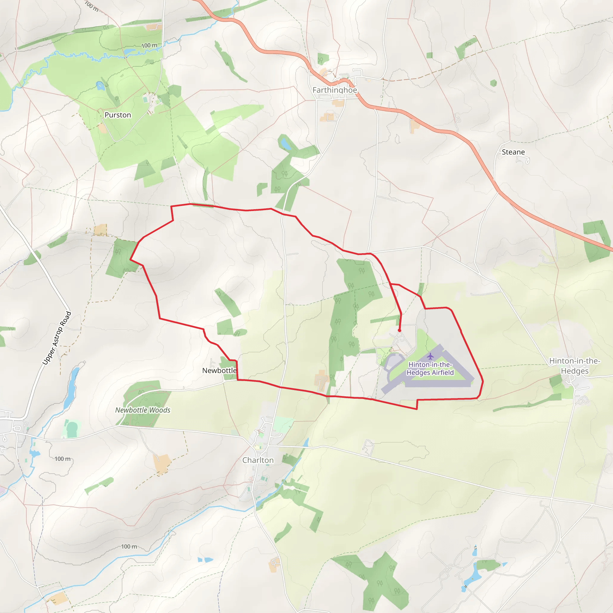 Nursery Wood and Rosamond's Bower Loop mobile static map