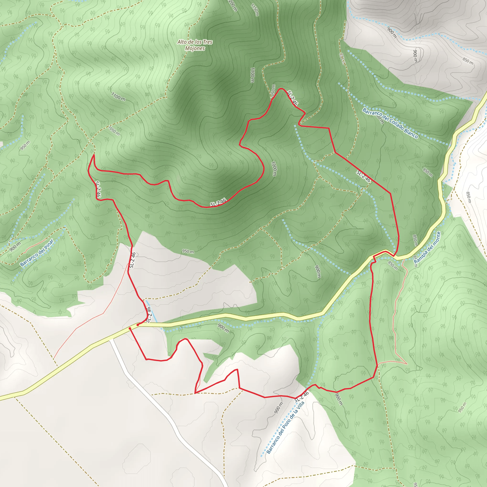 Sierra del Espigar and Hormiguilla SL Z 46 mobile static map