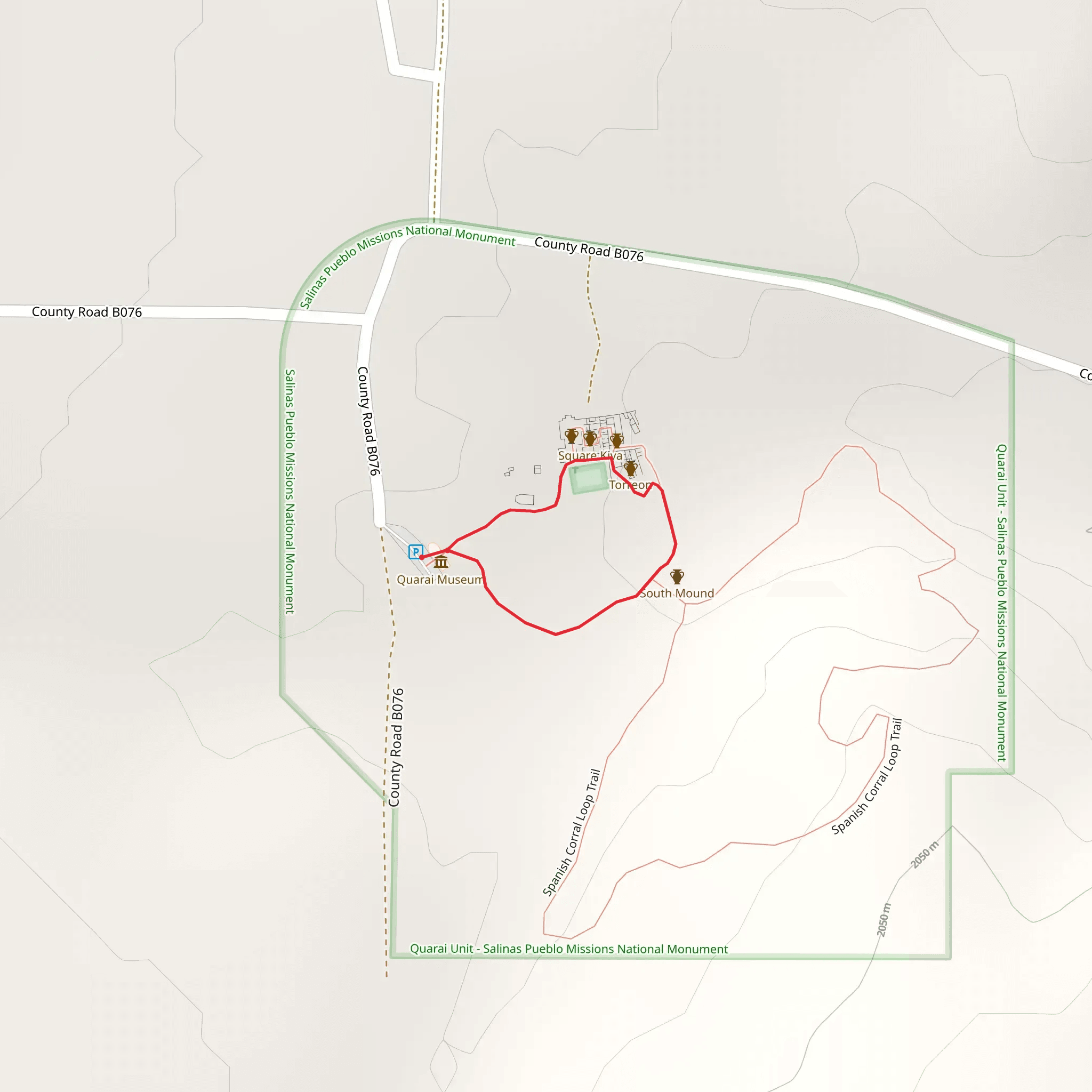 Mission Loop Trail mobile static map