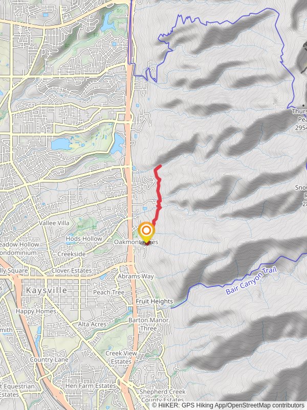 Bonneville Shoreline Trail from East 650 North