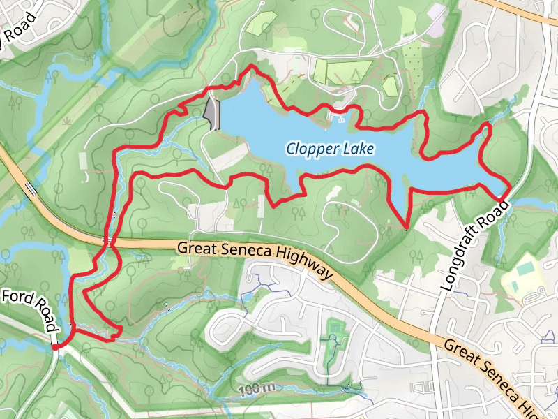 Clopper Lake via Seneca Creek Trail and Lake Shore Trail
