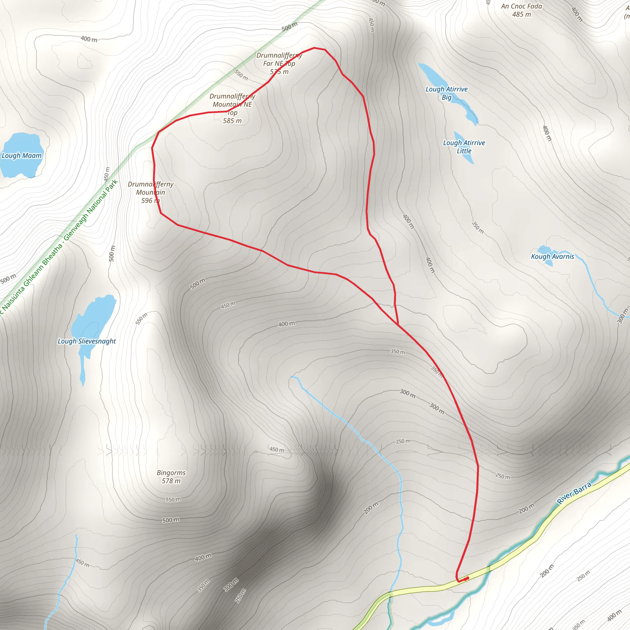 Drumnalifferny Mountain Loop Walk mobile static map