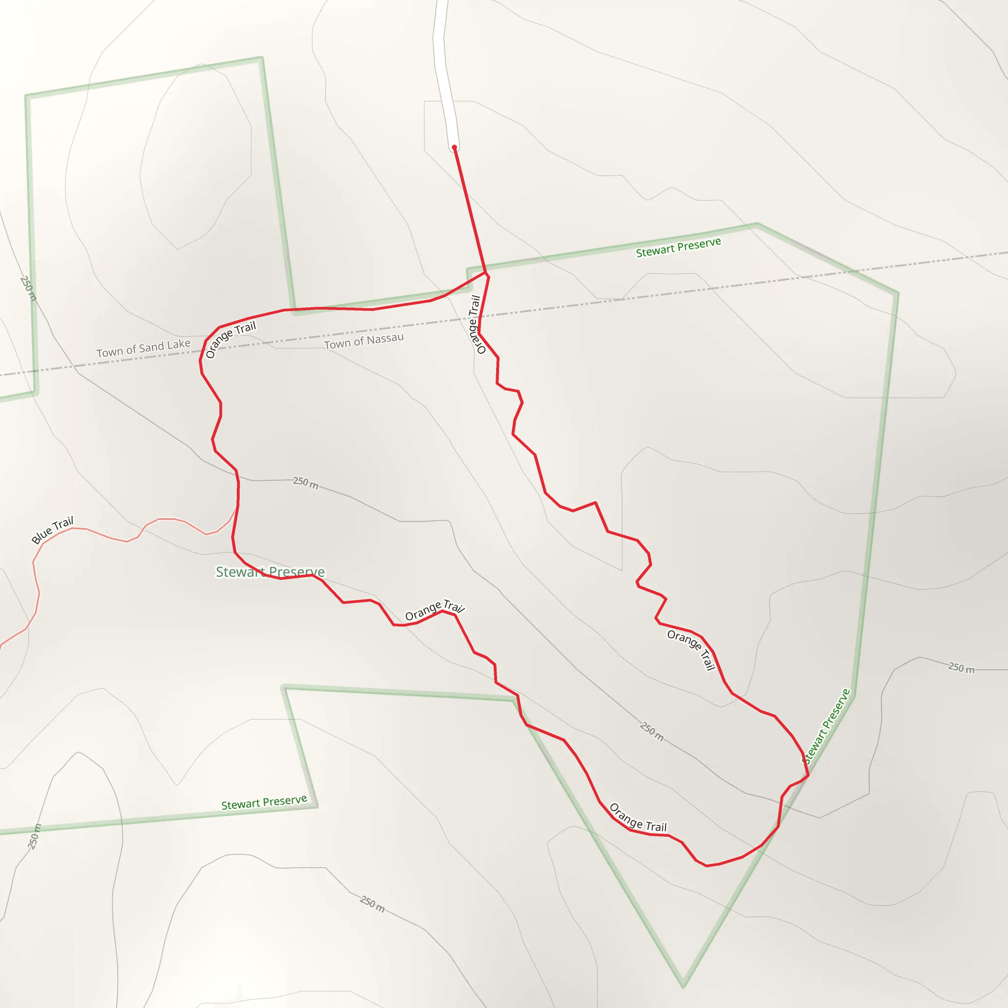 Orange Trail from Stewart Road mobile static map