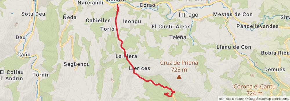 GR 108 Andariega Crossing stage 5 Map