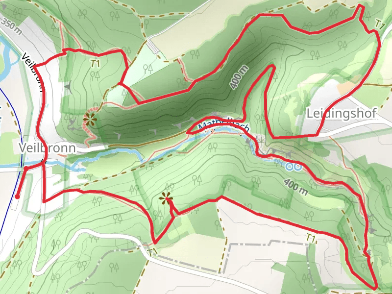 Frankenweg and Stefan Loesslein Weg