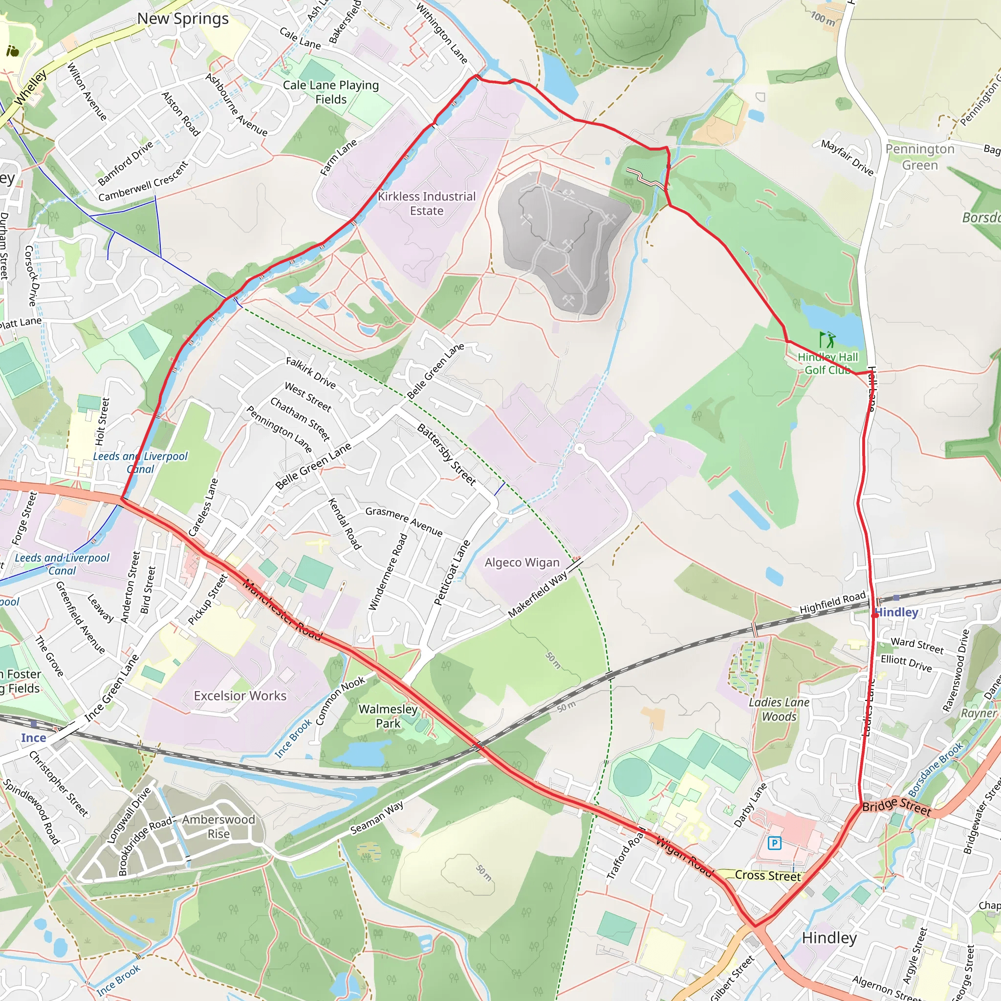 Leeds and Liverpool Canal Loop mobile static map