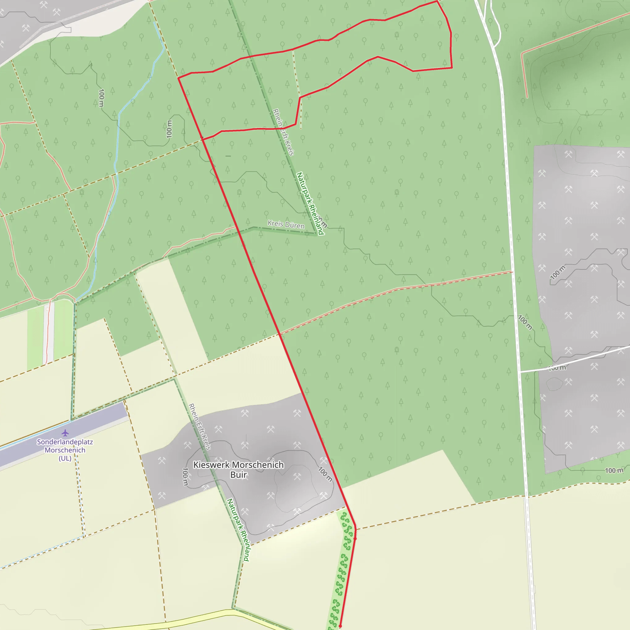 Die Burge Loop mobile static map