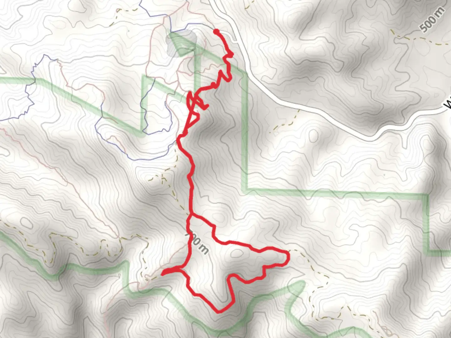 An image depicting the trail Rinconada Trail and Hi Mountain Lookout Road Loop and its surrounding area.