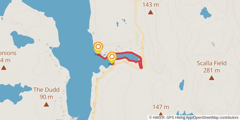 Coastal Walk of Shetland - West stage 22 Map