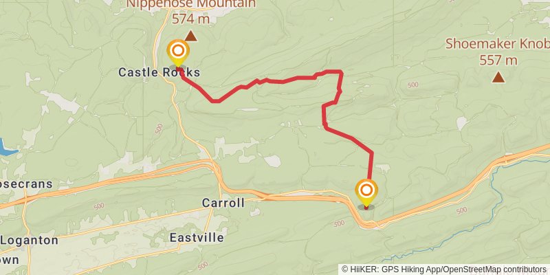 Mid State Trail - Pennsylvania stage 15 Map