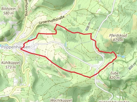 Poppenhausen - Rhoen Rundweg and Poppenhausen Wanderweg 2