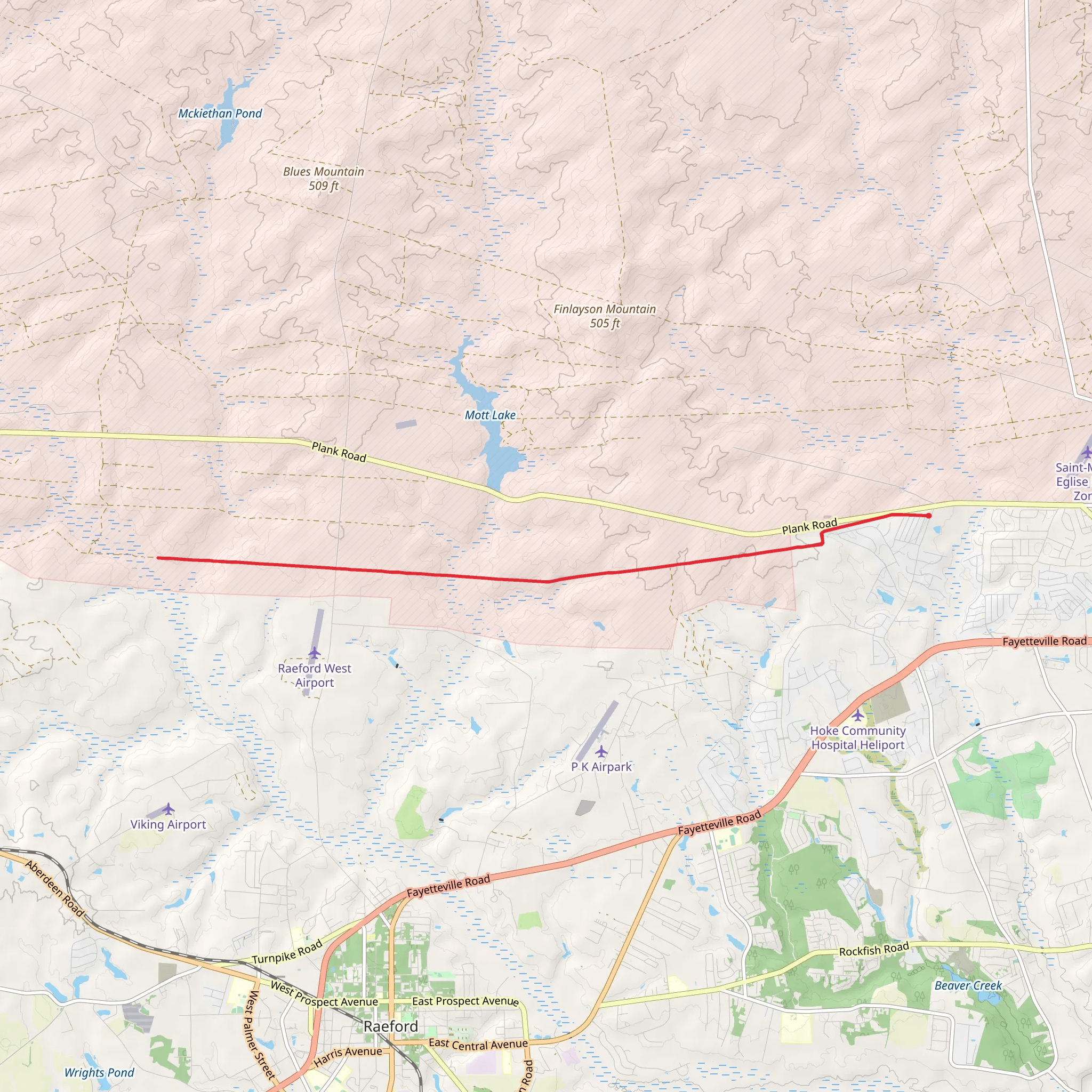 All American Trail - Short from Hobson Road mobile static map