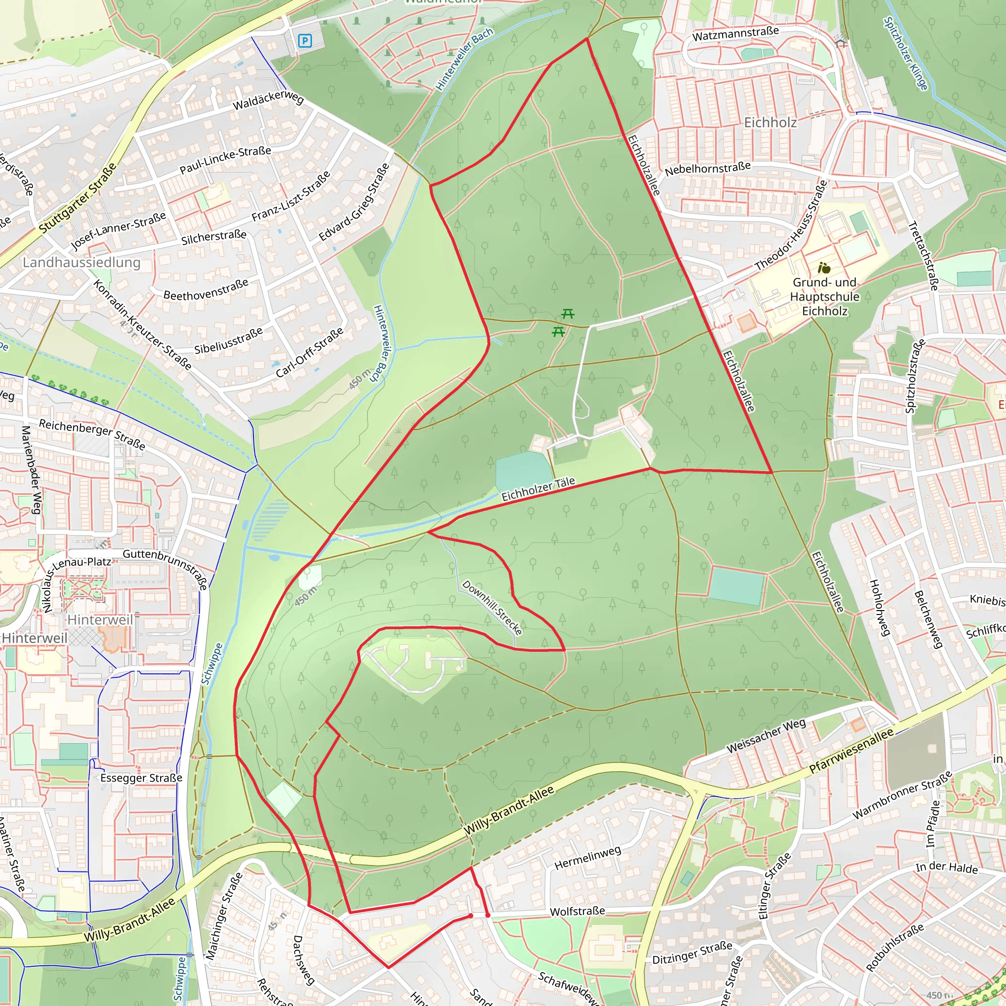 Wasserturm Loop mobile static map