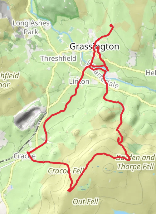 Craven Walking mobile static map