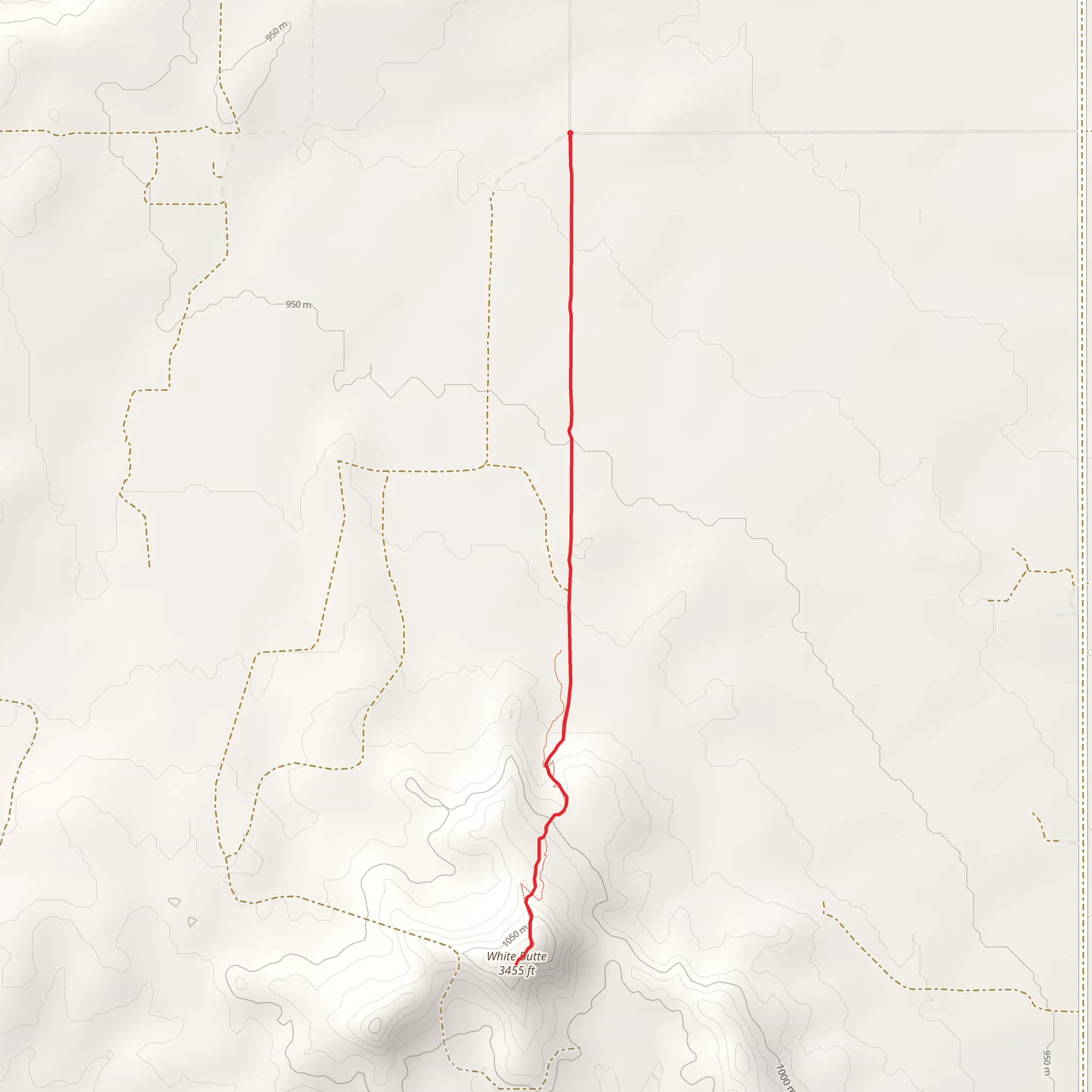White Butte mobile static map