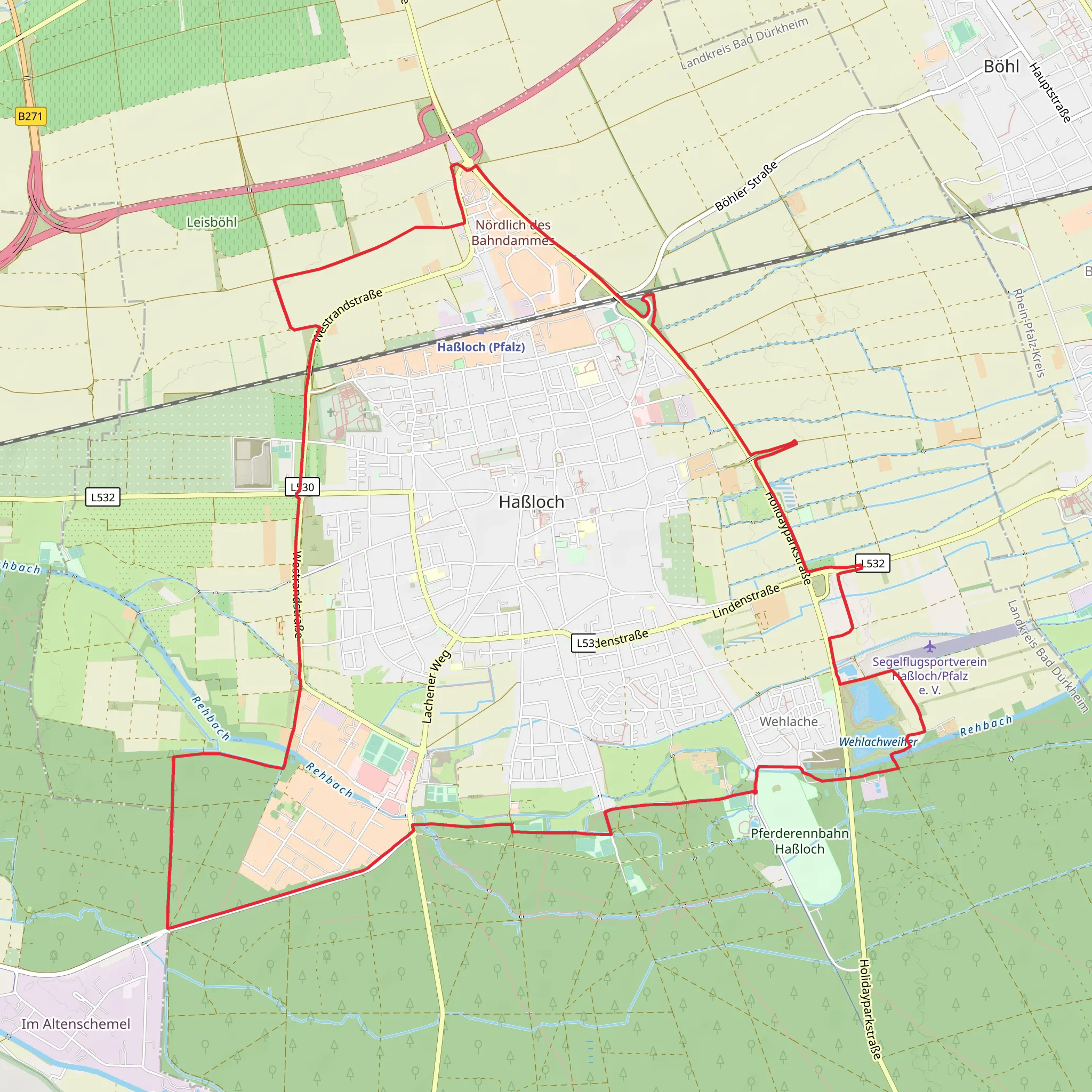 Habloch Loop mobile static map