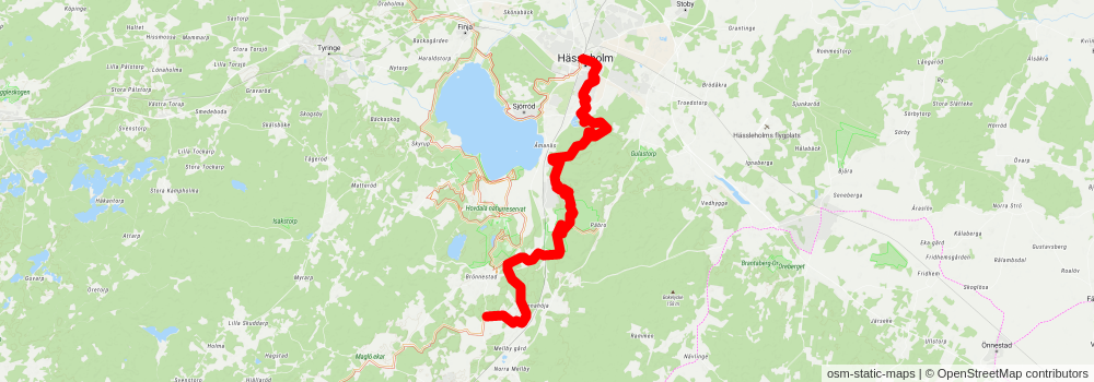 Skåneleden 2 stage 3 Map