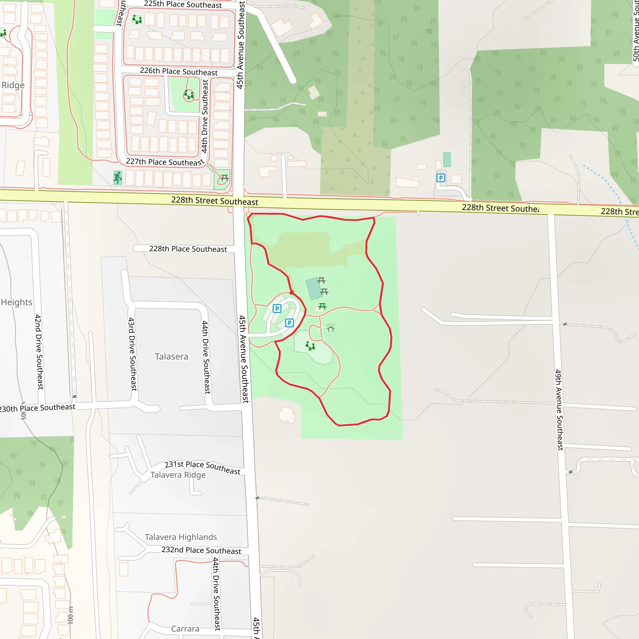 Miner's Corner Park Loop mobile static map