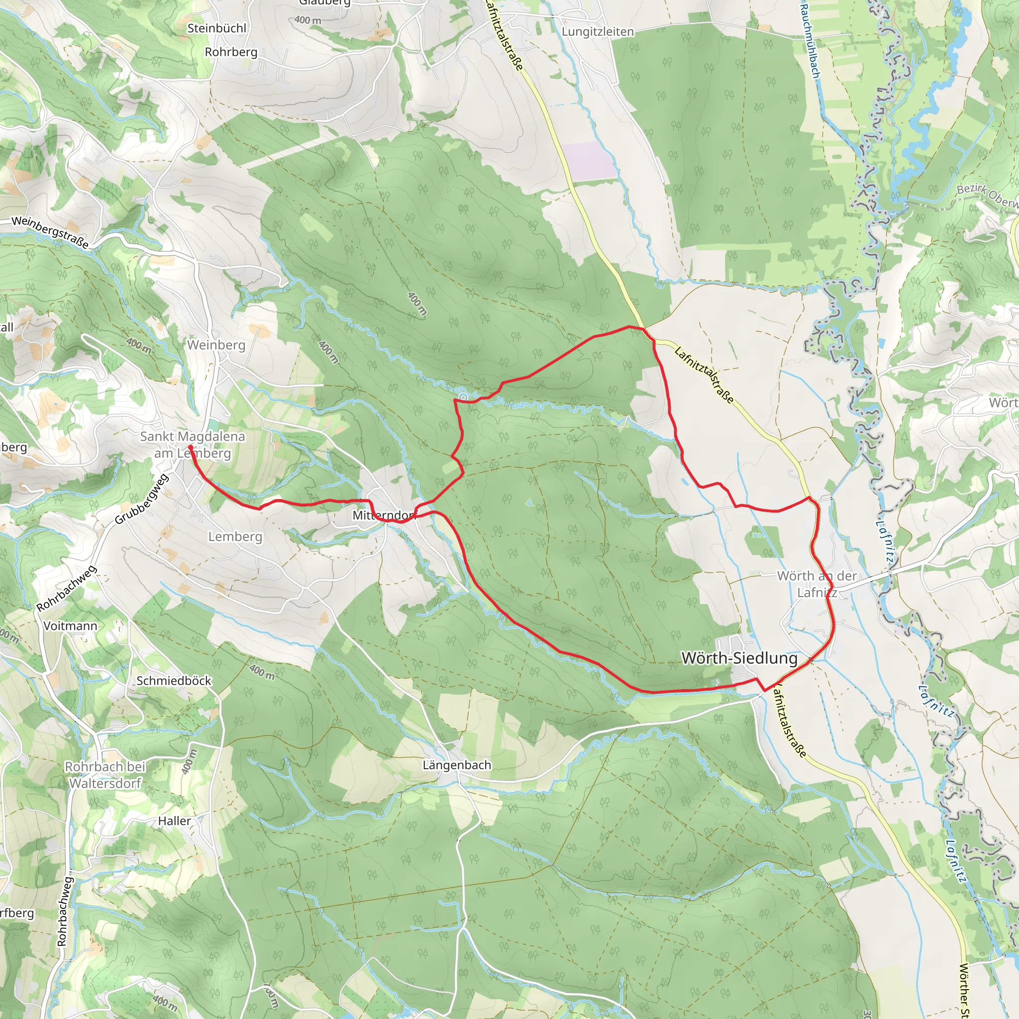 M4 Fichtenbründl-Weg mobile static map