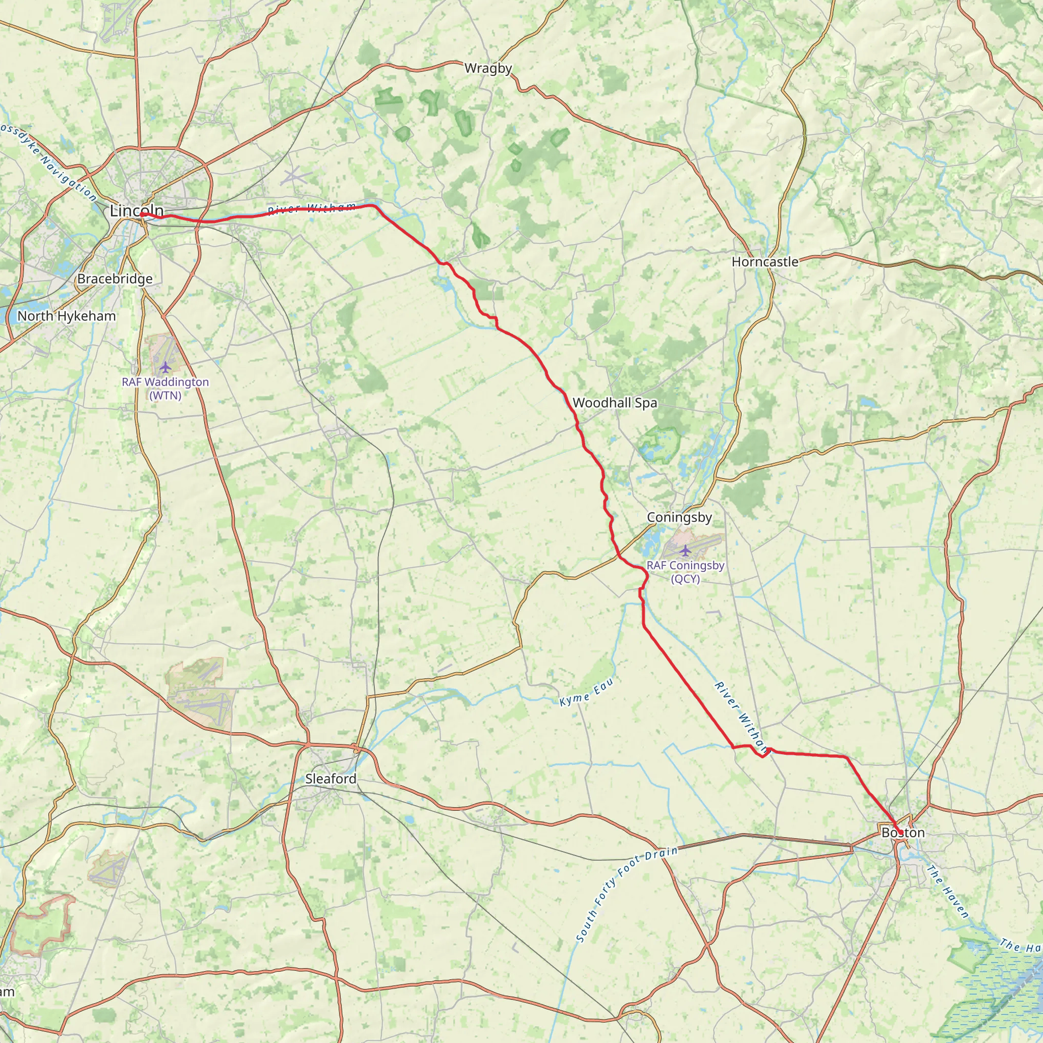 Water Rail Way mobile static map