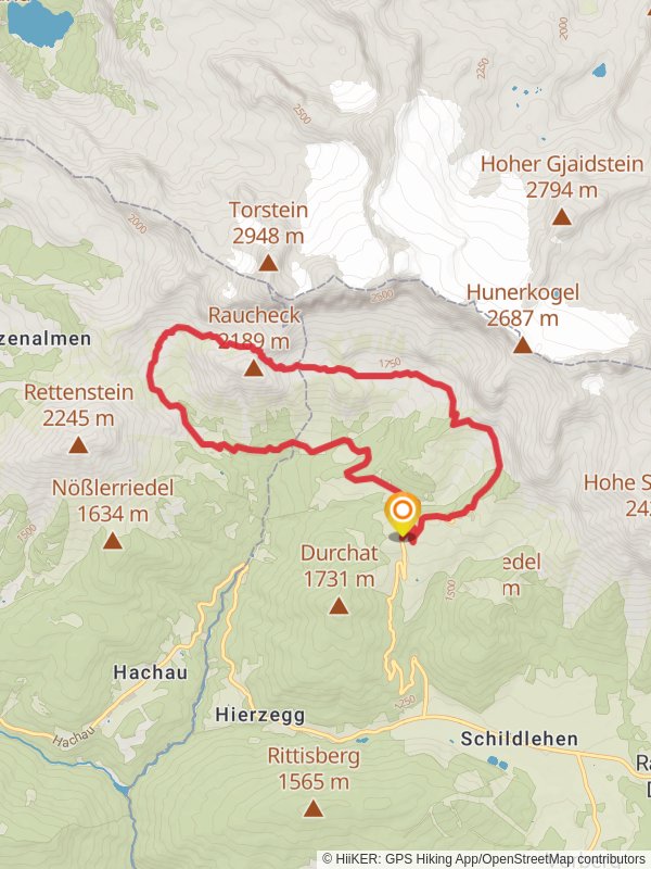 Tor Loop Hike mobile static map