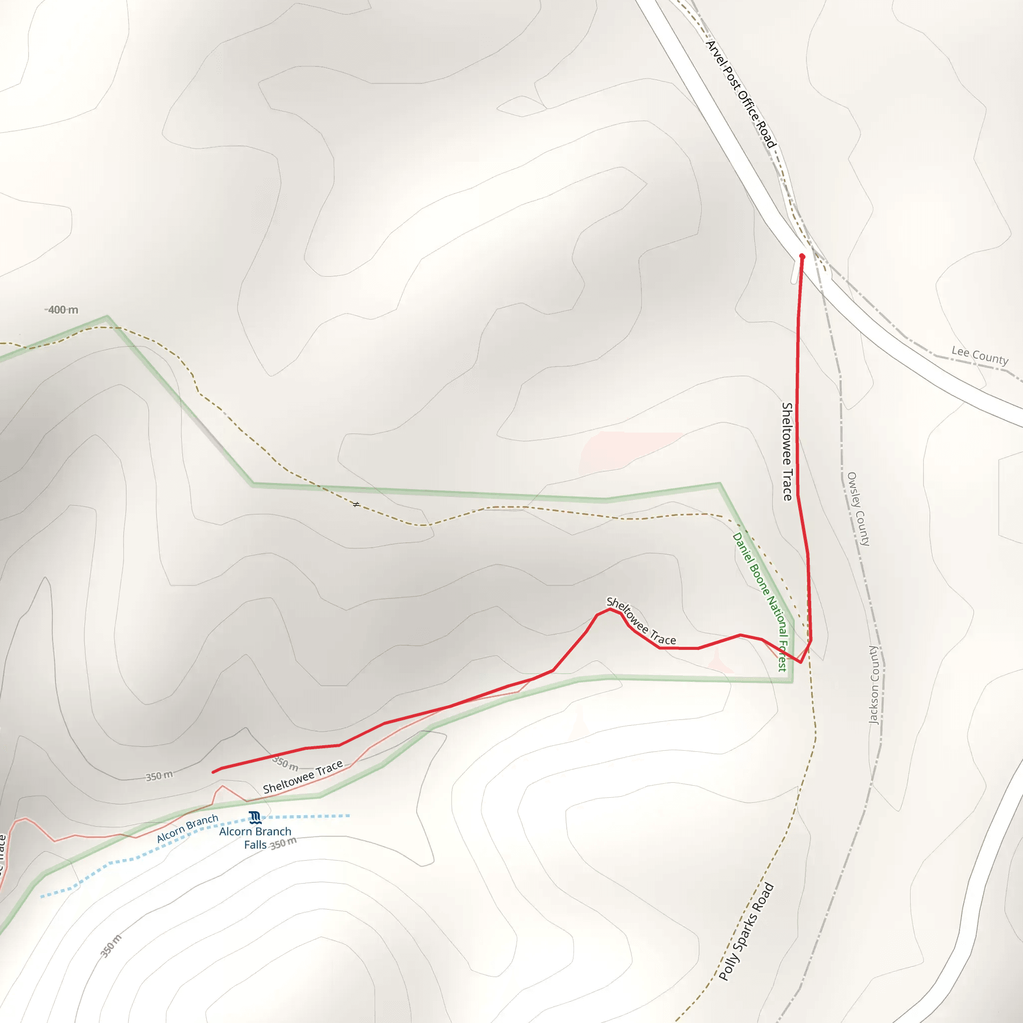 Sheltowee Trace mobile static map
