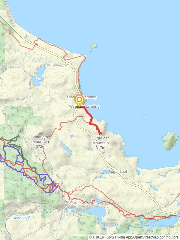 Sugarloaf Mountain via Wetmore Landing Trail