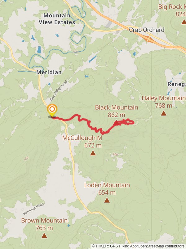Black Mountain via Grassy Cove Trail