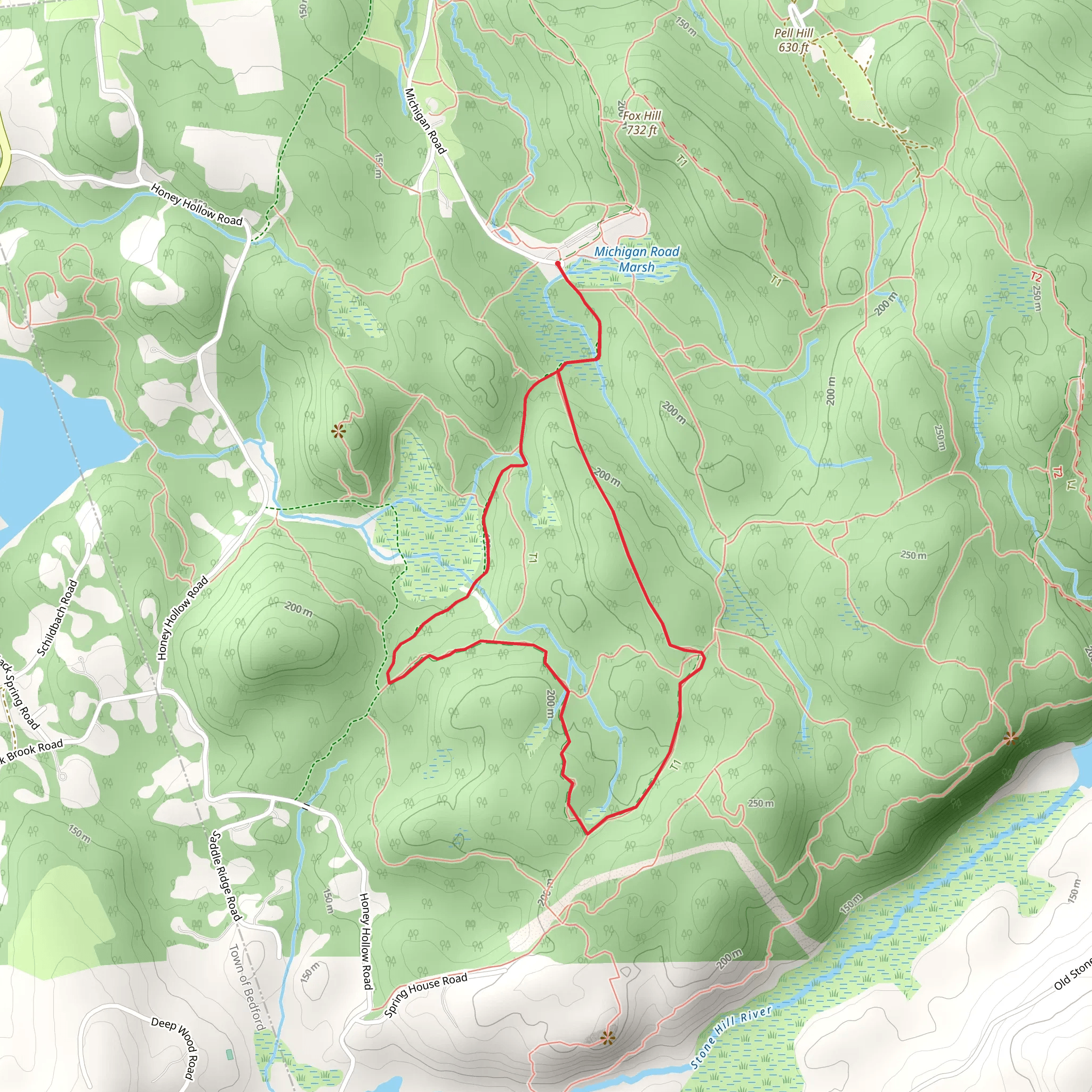 Red Trail Loop mobile static map
