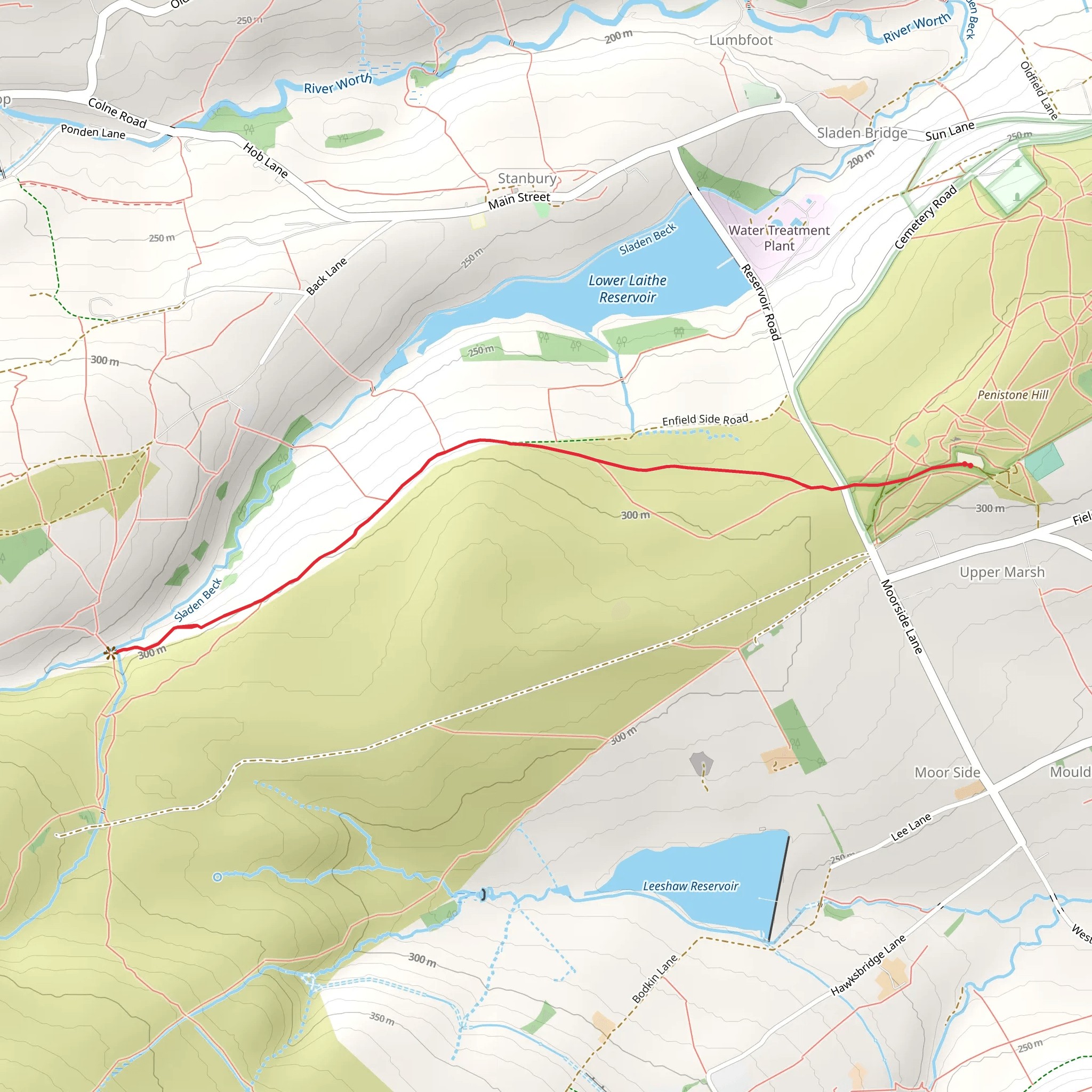 Bronte Waterfall mobile static map