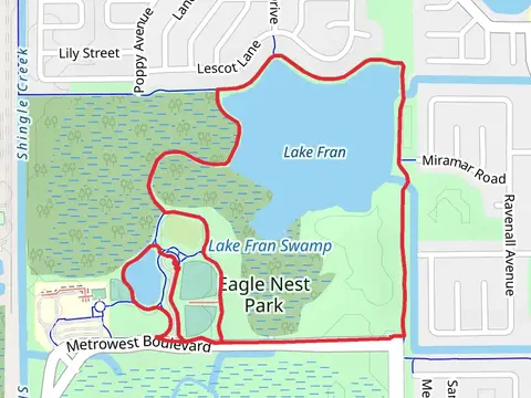 Lake Fran and Eagle Nest Park Loop