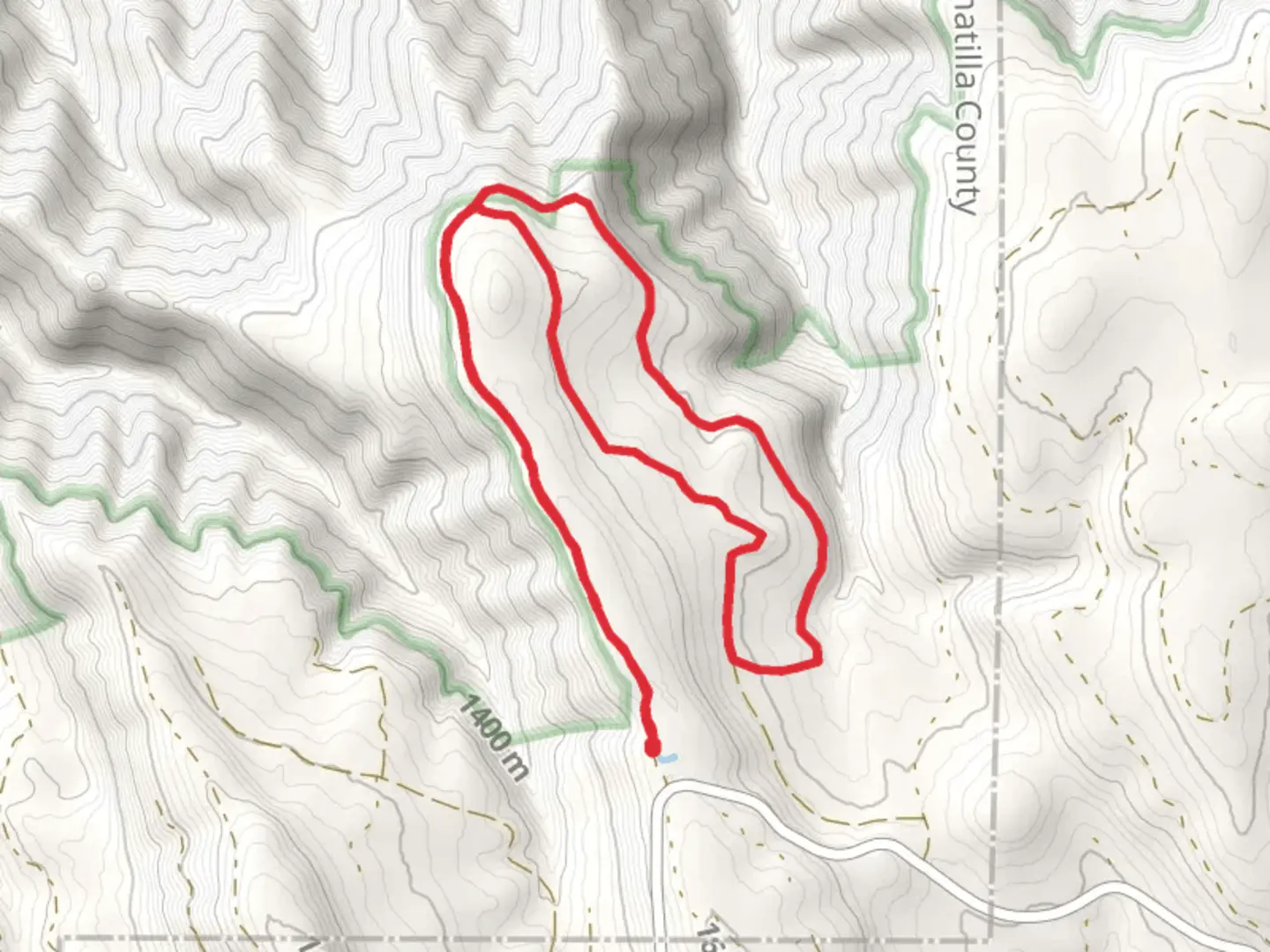 An image depicting the trail Umatilla Rim Loop Trail and its surrounding area.