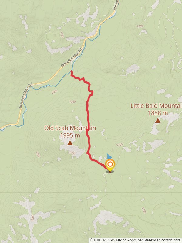 Soda Spring Trail mobile static map