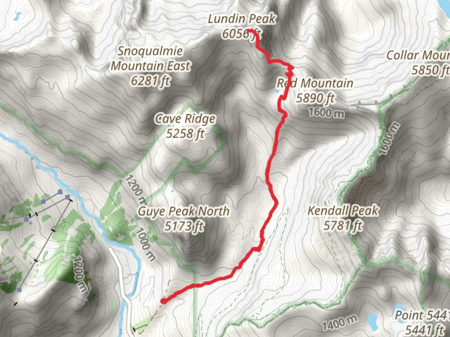 An image depicting the trail Commonwealth Basin Trail and its surrounding area.