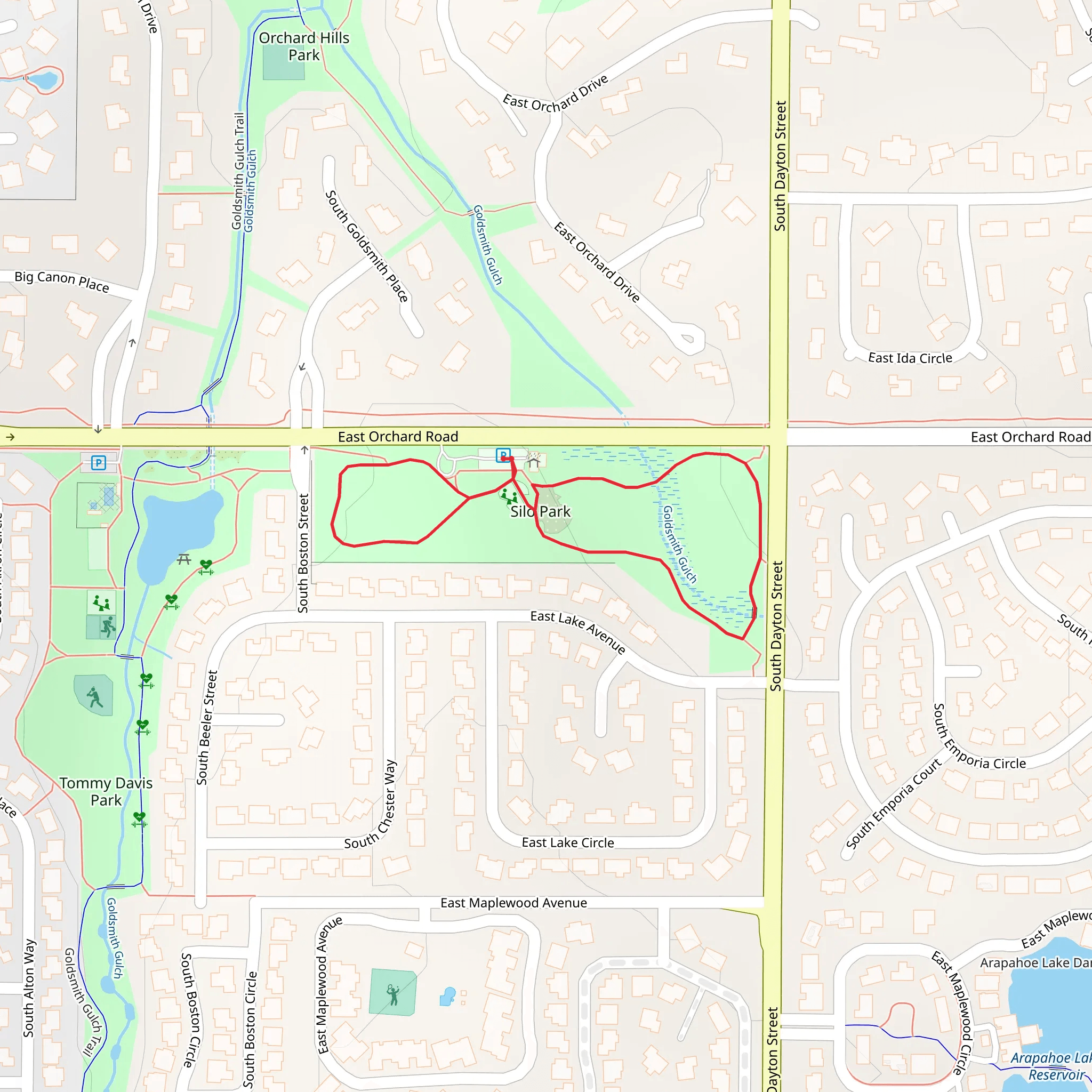 Silo Park Loop mobile static map