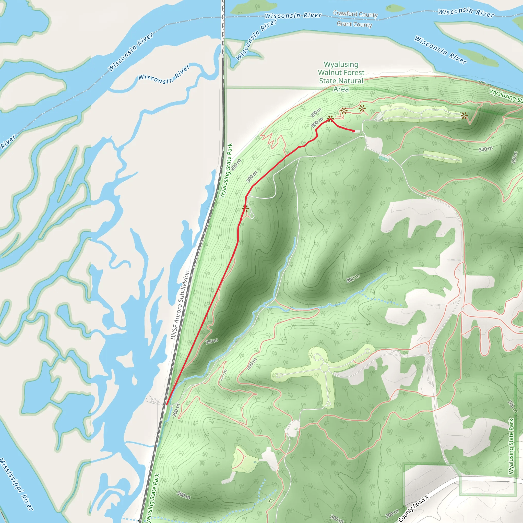 Sentinel Ridge Trail mobile static map