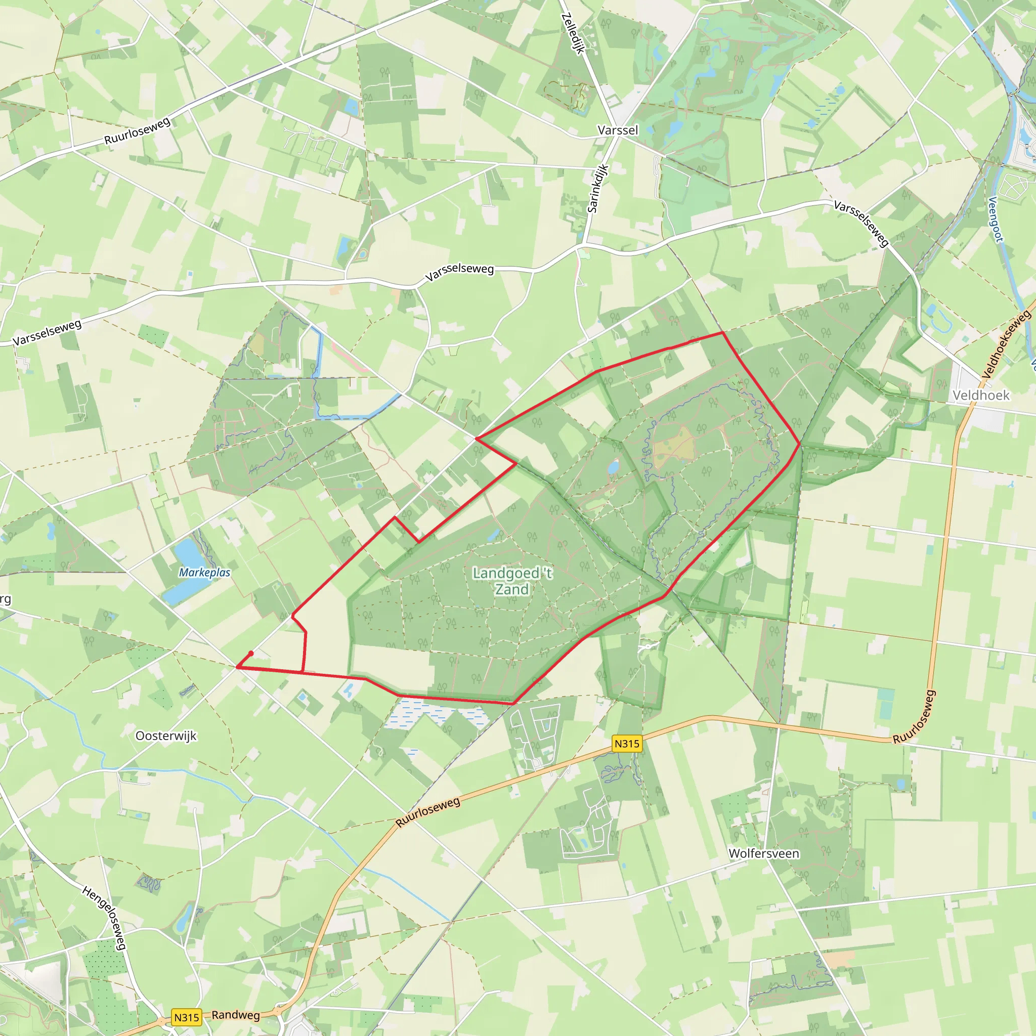 De Pinsel Route mobile static map