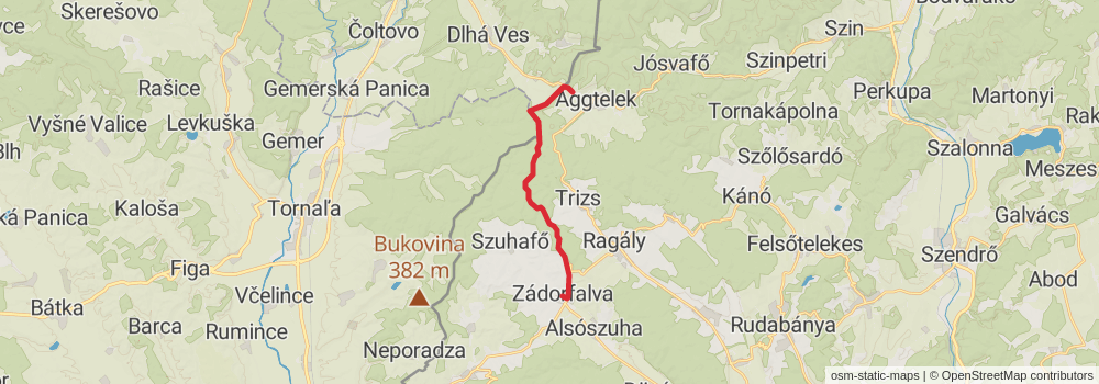 National Blue Trail - OKT stage 53 Map