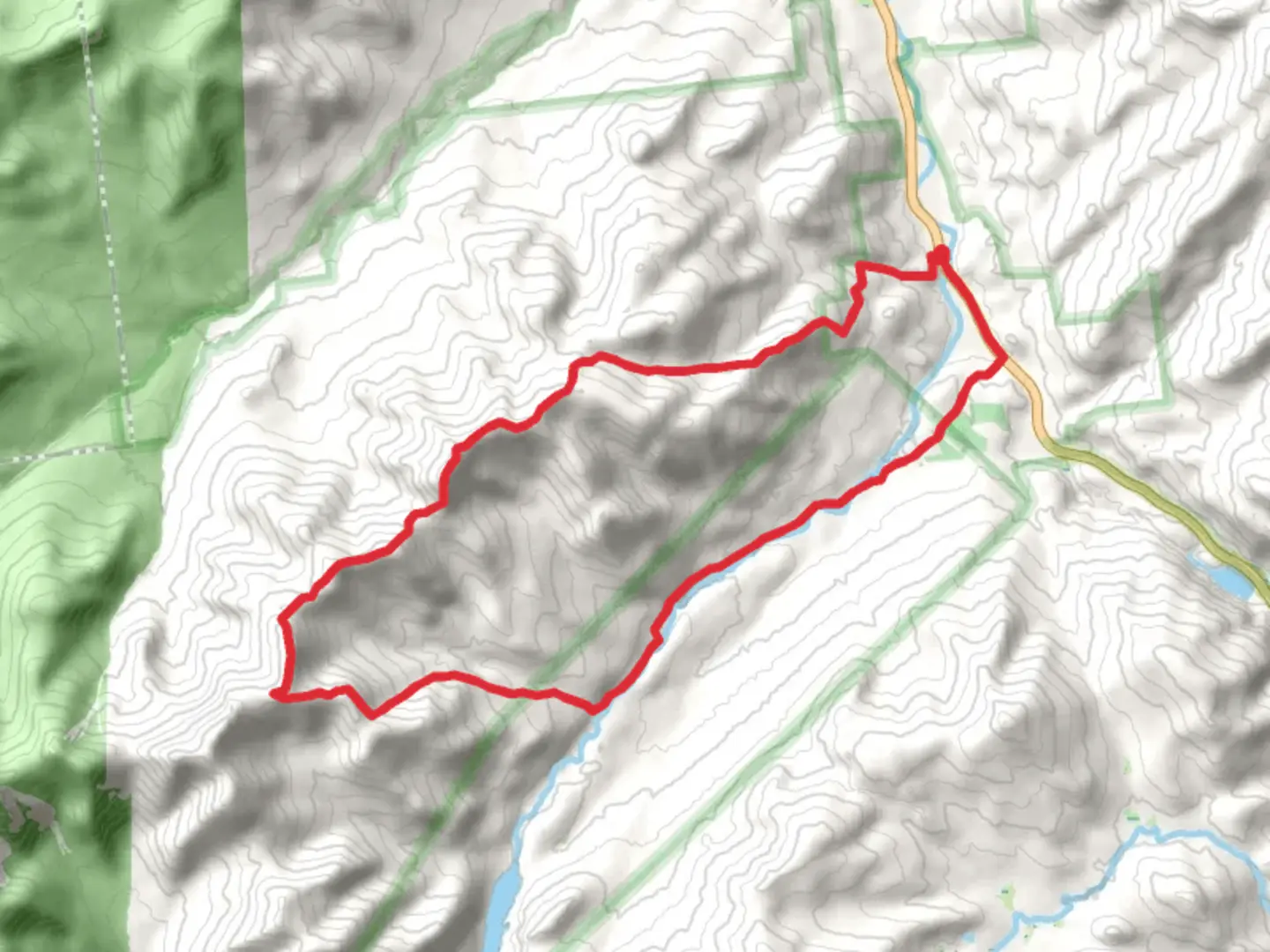 An image depicting the trail Hedgehog Mountain, Armstrong Mountain and Hedgehog Loop via East River Trail and its surrounding area.