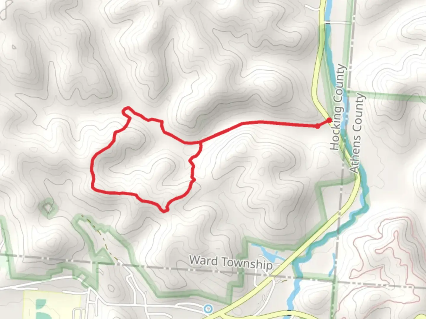 An image depicting the trail Long Ridge - Orbiston Loop Trail and its surrounding area.